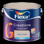 4 blikken van 2,5 liter urban taupe, Doe-het-zelf en Verbouw, Verf, Beits en Lak, Beige, Nieuw, Ophalen of Verzenden, Verf