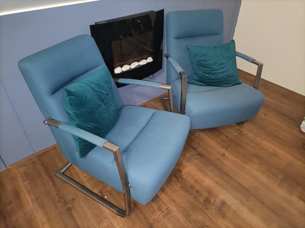 2 hele nette fauteuils, Ophalen, 75 tot 100 cm, Zo goed als nieuw, Stof