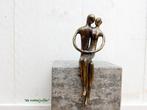 070* Bronzen zit koppel (Boven €75 geen verzendkosten), Ophalen of Verzenden, Nieuw, Overige materialen, Mensenbeeld