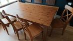 Ikea Eethoek met Zitbank en 4 Stoelen, Ophalen, Gebruikt, Grenenhout, Scandinavisch