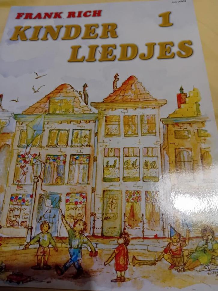 Frank Rich Kinderliedjes 1 - Bladmuziek, Muziek en Instrumenten, Bladmuziek, Zo goed als nieuw, Thema, Gitaar, Piano, Zang, Ophalen of Verzenden