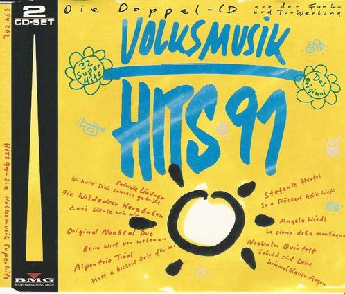 Hits 91 - Volksmusik = 2cd = 2,99, Cd's en Dvd's, Cd's | Schlagers, Zo goed als nieuw, Ophalen of Verzenden