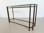 Messing Sidetable / console tafel – Hollywood Regency, Huis en Inrichting, Tafels | Sidetables, Ophalen, 100 tot 150 cm, -, -