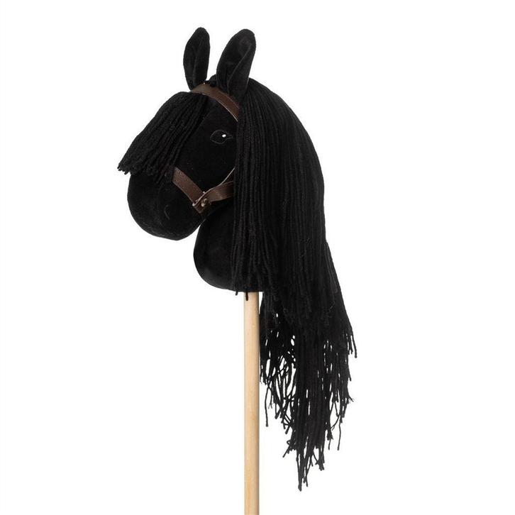 Hobby Horse Stokpaard zwart met rugzakje, Kinderen en Baby's, Speelgoed | Hobbelfiguren, Nieuw, Ophalen of Verzenden