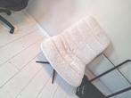 Draai stoel/ feauteuil boucle teddy stof, Ophalen, Zo goed als nieuw, Eenpersoons, 90 cm