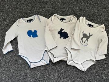 3 tommy hilfiger rompers - maat 62/68 beschikbaar voor biedingen