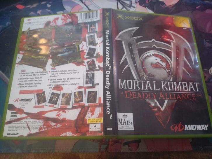 Mortal Kombat: Deadly Alliance - Xbox, Spelcomputers en Games, Games | Xbox Original, Gebruikt, Vechten, 2 spelers, Vanaf 16 jaar