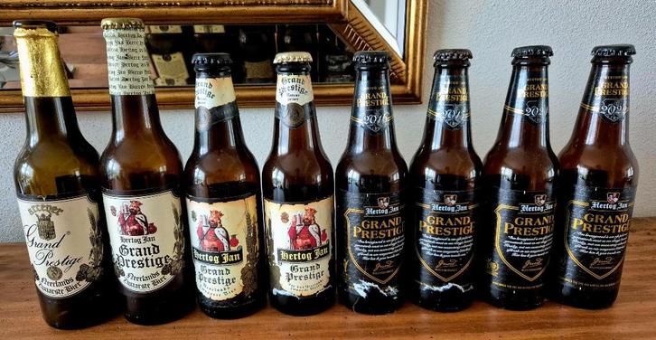 lege flessen Grand Prestige Hertog Jan bier collector's item, Verzamelen, Biermerken, Zo goed als nieuw, Flesje(s), Hertog Jan