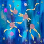 Daisy Dreams - Acryl Schilderij 90x90 cm, Ophalen