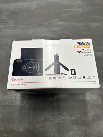 Canon PowerShot G7X Mark III Vlogger Kit (NIEUW) beschikbaar voor biedingen