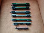 7x Engelse platte wagons, Hobby en Vrije tijd, Modeltreinen | N-Spoor, Ophalen of Verzenden, Zo goed als nieuw, Gelijkstroom, Wagon