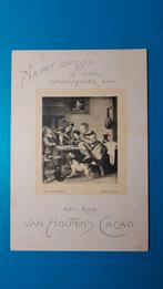 Reclame Van Houten's Cacao - Jan Steen de Dansles, Verzamelen, Ansichtkaarten | Themakaarten, Ophalen of Verzenden, Voor 1920