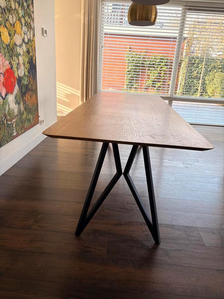 Studio Henk Slim Eettafel - 240cm - Eiken Naturel, Huis en Inrichting, Tafels | Eettafels, Zo goed als nieuw, 50 tot 100 cm, 200 cm of meer
