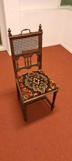 Antieke Gothic Revival eiken stoel – Victoriaanse Charles II, Ophalen of Verzenden