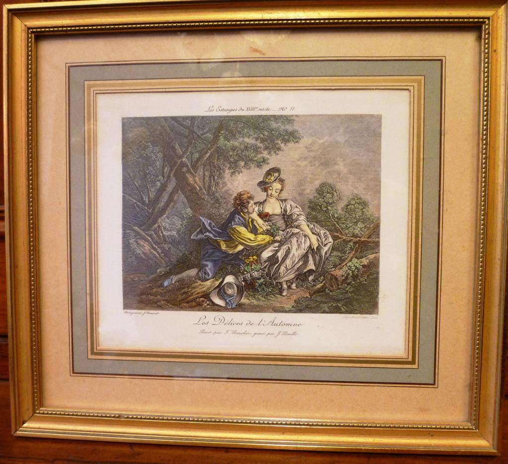 Antieke gravure in originele lijst circa 1850., Ophalen of Verzenden