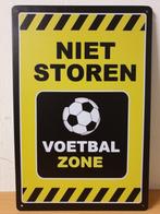 Niet storen voetbal zone reclamebord van metaal wandbord, Info@deconoord.nl, Deco Noord, Nieuw, Ophalen of Verzenden