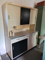 Vintage oude jaren 50/60 keukenkast schuifdeurkast, Huis en Inrichting, Keuken | Keukenelementen, Minder dan 100 cm, 25 tot 50 cm