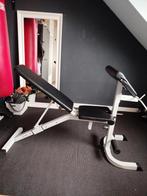Gorilla Sports fitness bank met curl rack, Ophalen, Zo goed als nieuw, Fitnessbank