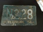 Kentekenplaat licenseplate Vermont 1951 2 USA, Auto's, Gebruikt, Ophalen of Verzenden