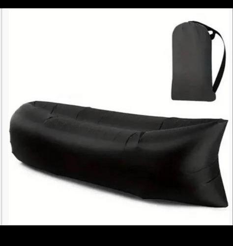 Opblaasbare Zitzak - Ideaal voor Kamperen!, Huis en Inrichting, Zitzakken, Nieuw, Zitzak, Zwart, Ophalen of Verzenden