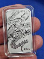 AUSTRALIA  NIEUWE  RECTANGLE DRAGONS  2025, Ophalen of Verzenden, Zilver