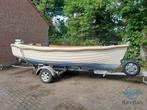 Grote overnaadse sloep / 8 pers / 15 pk Honda / 2-cilinder /, Watersport en Boten, Gebruikt, Benzine, Buitenboordmotor, 10 tot 30 pk