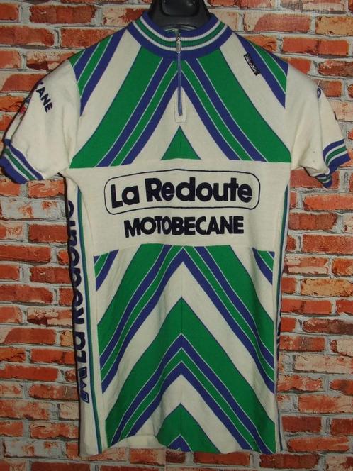 La Redoute Motobecane - 1970 fietsshirt fietstrui M vintage, Fietsen en Brommers, Fietsaccessoires | Fietskleding, Zo goed als nieuw