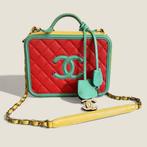 Chanel multicolor vanity tas, Overige merken, Gebruikt, Overige kleuren, Ophalen of Verzenden