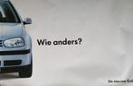 Poster VW "De nieuwe Golf (4) - wie anders", Deurposter of groter, Rechthoekig Liggend, Ophalen of Verzenden, Zo goed als nieuw