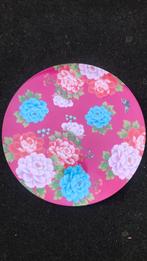 Kunststof bord met vrolijke bloemen, Ophalen of Verzenden, Zo goed als nieuw, Bord