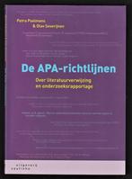 De APA - richtlijnen - bij ONDERZOEKSRAPPORTAGE, Ophalen of Verzenden, Beta, Nieuw, WO