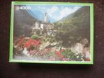 MB puzzel Lavertezzo Zwitserland 4000 stukjes, Hobby en Vrije tijd, Ophalen of Verzenden, Meer dan 1500 stukjes, Gebruikt, Legpuzzel