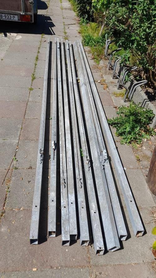 Stalen profiel balken en staanders, Doe-het-zelf en Verbouw, Metalen, Gebruikt, IJzer, Verzenden