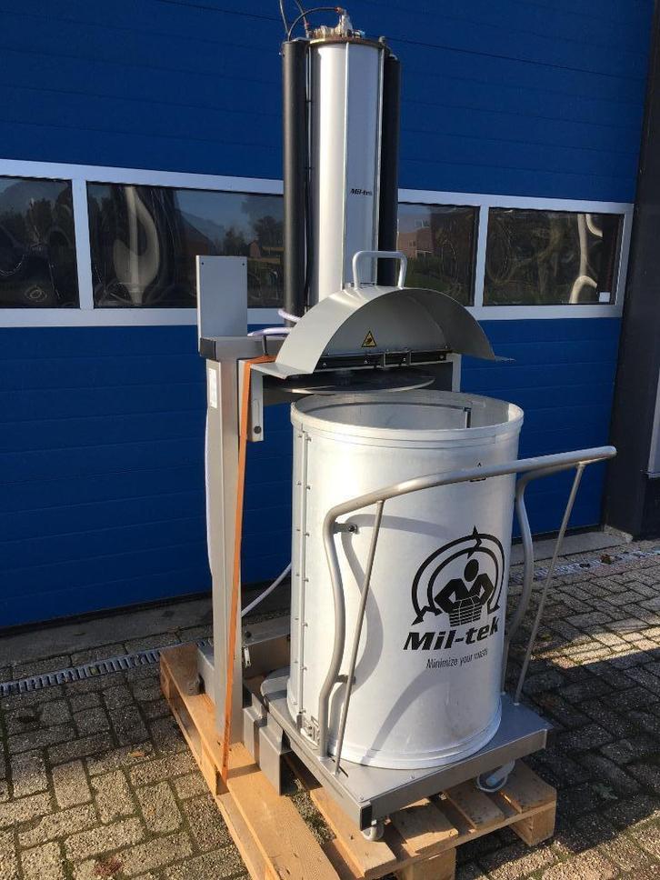 Mil-Tek XP200S LC Vuilnispers – luchtgestuurde afvalpers, Doe-het-zelf en Verbouw, Gereedschap | Overige machines, Gebruikt, Ophalen