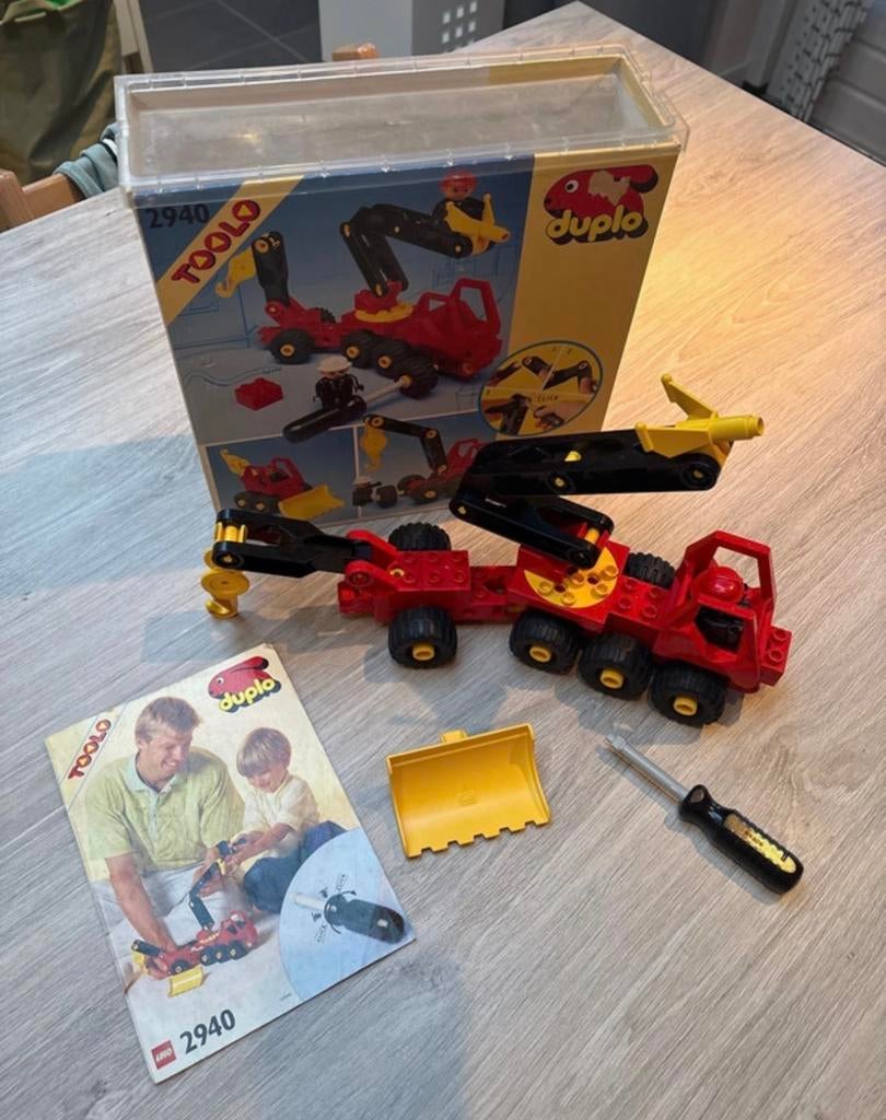Duplo Toolo 2940 - Vintage Brandweerwagen, Kinderen en Baby's, Speelgoed | Duplo en Lego, Ophalen of Verzenden, Gebruikt, Complete set