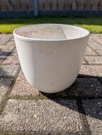 Witte Bloempot - Gebruikt, Overige materialen, Gebruikt, Rond, Tuin
