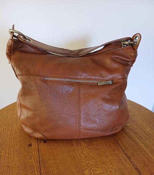 Italiaanse  dames tas, merk Vera Pelle, Sieraden, Tassen en Uiterlijk, Tassen | Damestassen, Zo goed als nieuw, Handtas, Bruin