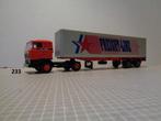lion daf 3300 met container, Hobby en Vrije tijd, Modelauto's | 1:50, Ophalen of Verzenden, Zo goed als nieuw, Bus of Vrachtwagen