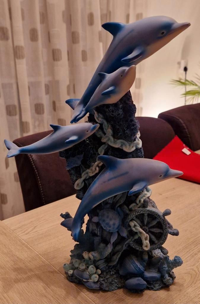 Beeld Zee der Dolfijnen., Verzamelen, Beelden en Beeldjes, Zo goed als nieuw, Dier, Ophalen