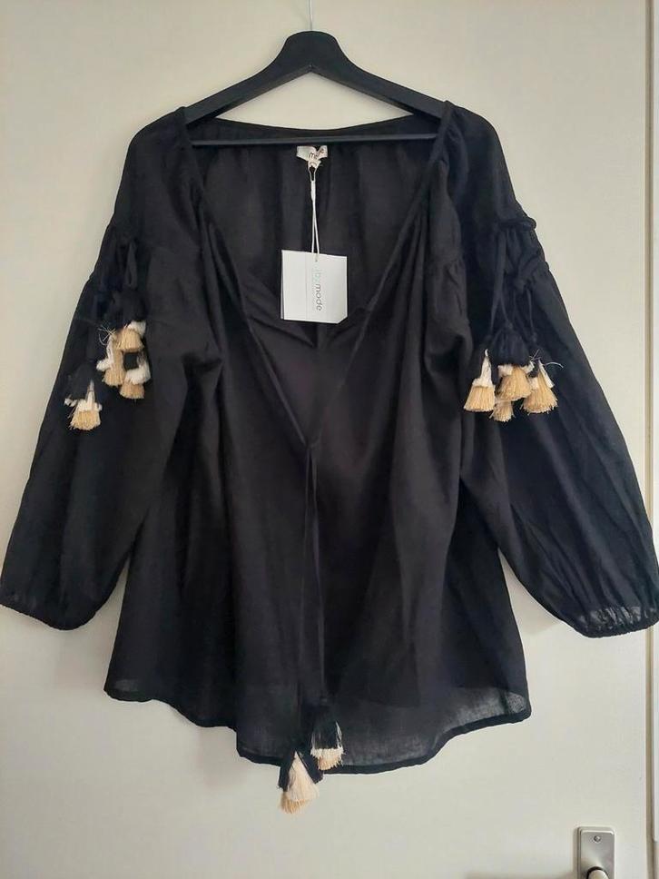 Ibiza Mode Blouse Zwart XL/ XXL- Nieuw, Kleding | Dames, Blouses en Tunieken, Nieuw, Maat 46/48 (XL) of groter, Zwart, Ophalen of Verzenden