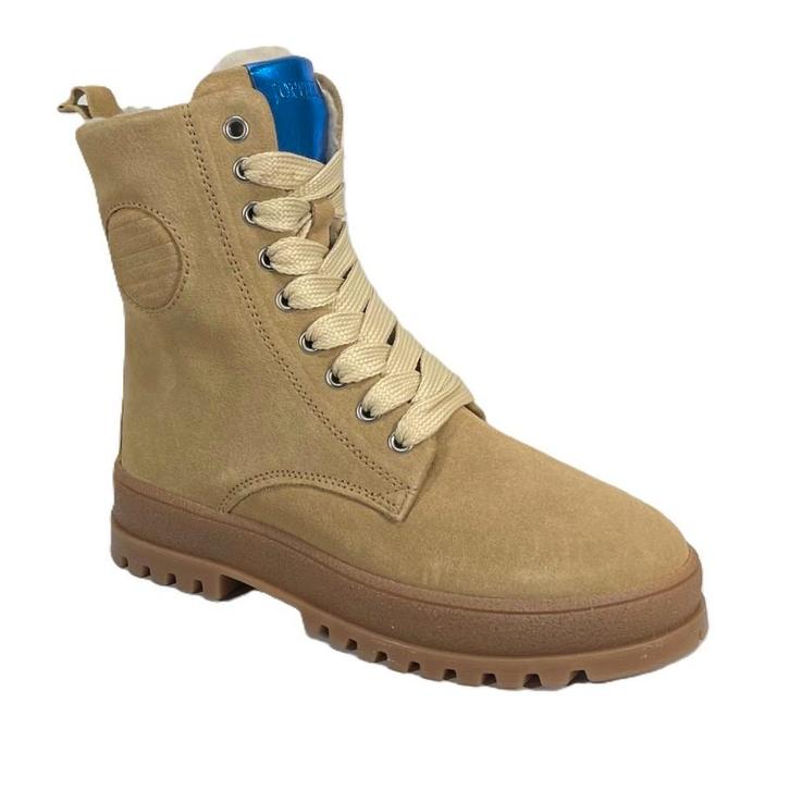 JOPPER maat 30 veterlaars/rits beige/bont gratis verzenden, Kinderen en Baby's, Kinderkleding | Schoenen en Sokken, Nieuw, Laarzen