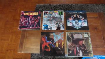 Vinyl LP Collectie: Bowie, Dylan, Status Quo & Meer beschikbaar voor biedingen