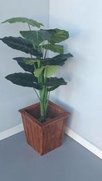 Kunstplant inclusief houten plantenbak 1m hoog, Ophalen, Zo goed als nieuw