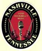 Nashville Tennessee Rockabilly sticker, Nieuw, Verzenden