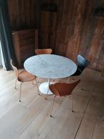 Knoll Saarinen tafel arabescato marmer diameter 120 cm, Huis en Inrichting, Tafels | Eettafels, Ophalen, Rond, Nieuw, Vijf personen of meer