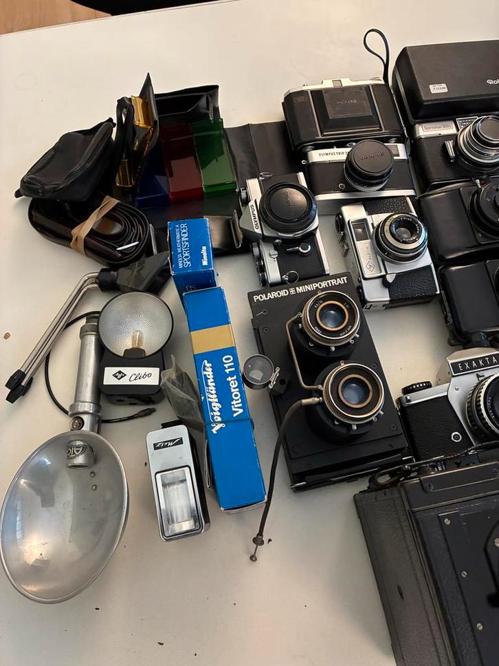 Vintage Camera Collectie - 19 Stuks, Audio, Tv en Foto, Fotocamera's Analoog, Gebruikt, Spiegelreflex, Overige Merken, Ophalen