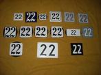oud emaille huisnummer 22 ook 23 24 25 26 27 28 30 31 32 33, Antiek en Kunst, Antiek | Emaille, Ophalen of Verzenden