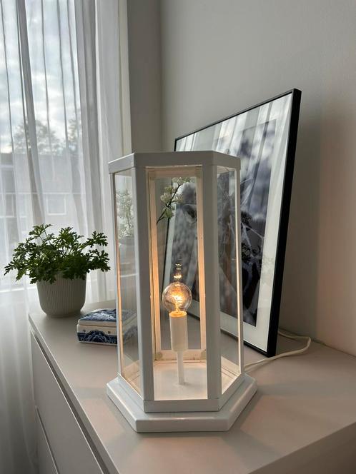 Vintage jaren 80 lamp eclectisch modern, Huis en Inrichting, Lampen | Tafellampen, Zo goed als nieuw, Minder dan 50 cm, Ophalen of Verzenden