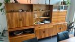 Vintage wandmeubel A.A.Patijn., Huis en Inrichting, Ophalen, Gebruikt, Glas, Met deur(en)