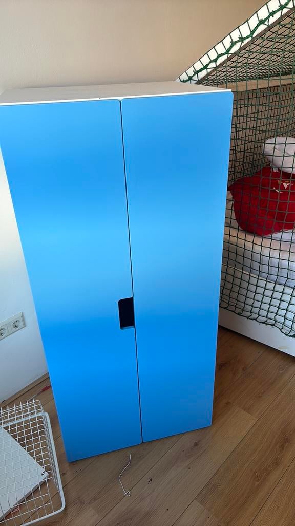 IKEA STUVA kast- blauw, Ophalen, Kunststof, Met plank(en), 100 tot 150 cm